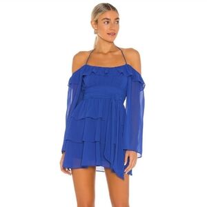 NWT Lovers + Friends Vittoria Mini Dress Ruffle Off Shoulder Mini Dress